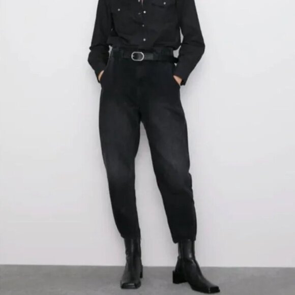 ZARA 1975 AUTHENTIC SLOUCHY JEANS Size 34(US 2) NEW WITH TAG! - Picture 1 of 5